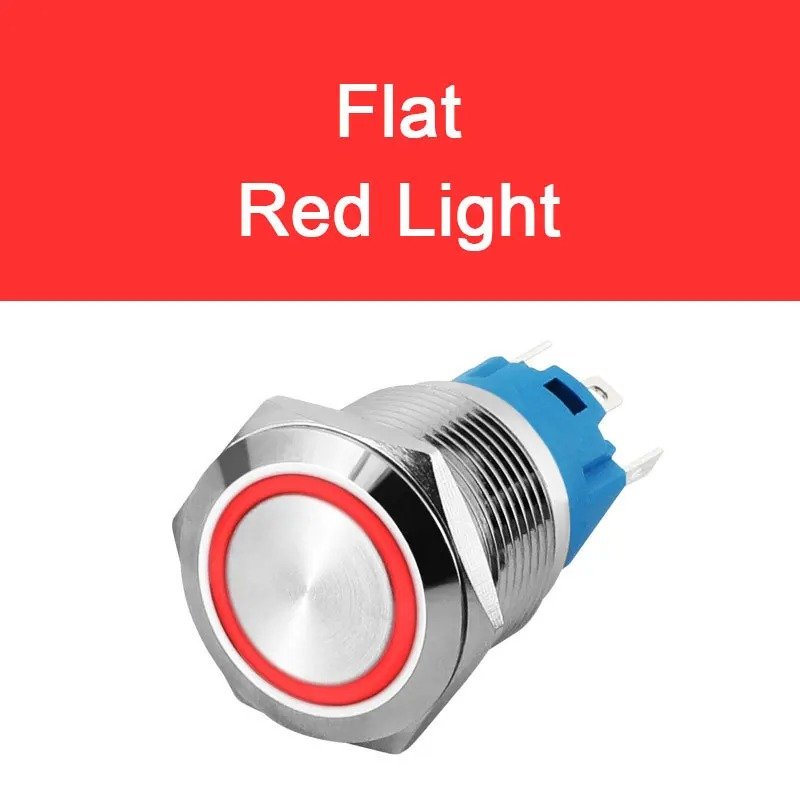 19mm Metal Push Button Switch - 3/6/12/24/110/220/230V Momentary or Latching On Off Switch 304 stainless steel - Image 10