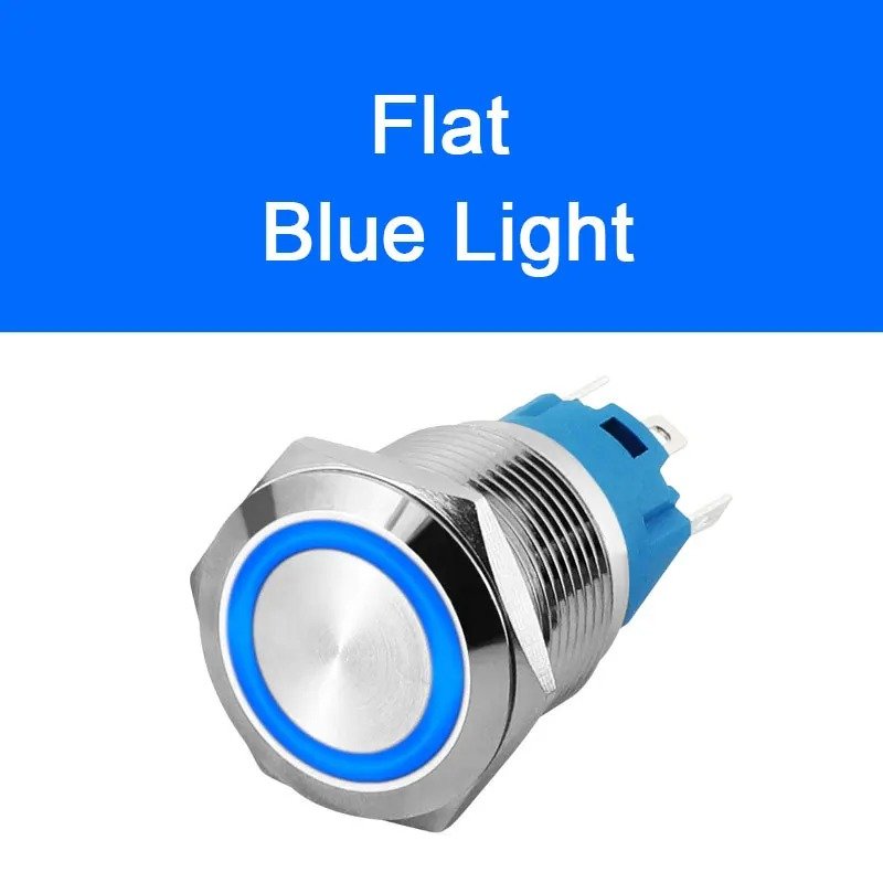 19mm Metal Push Button Switch - 3/6/12/24/110/220/230V Momentary or Latching On Off Switch 304 stainless steel - Image 14