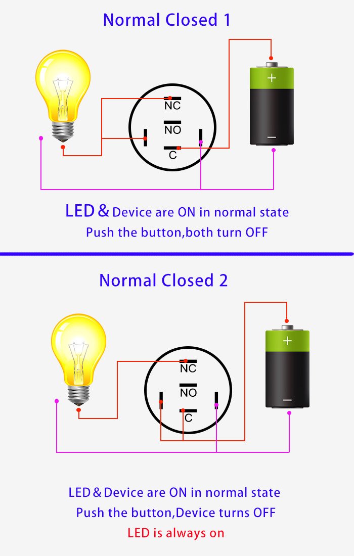16mm Metal Push Button Switch - 3/6/12/24/110/220/230V Momentary or Latching On Off Switch 304 stainless steel - Image 6