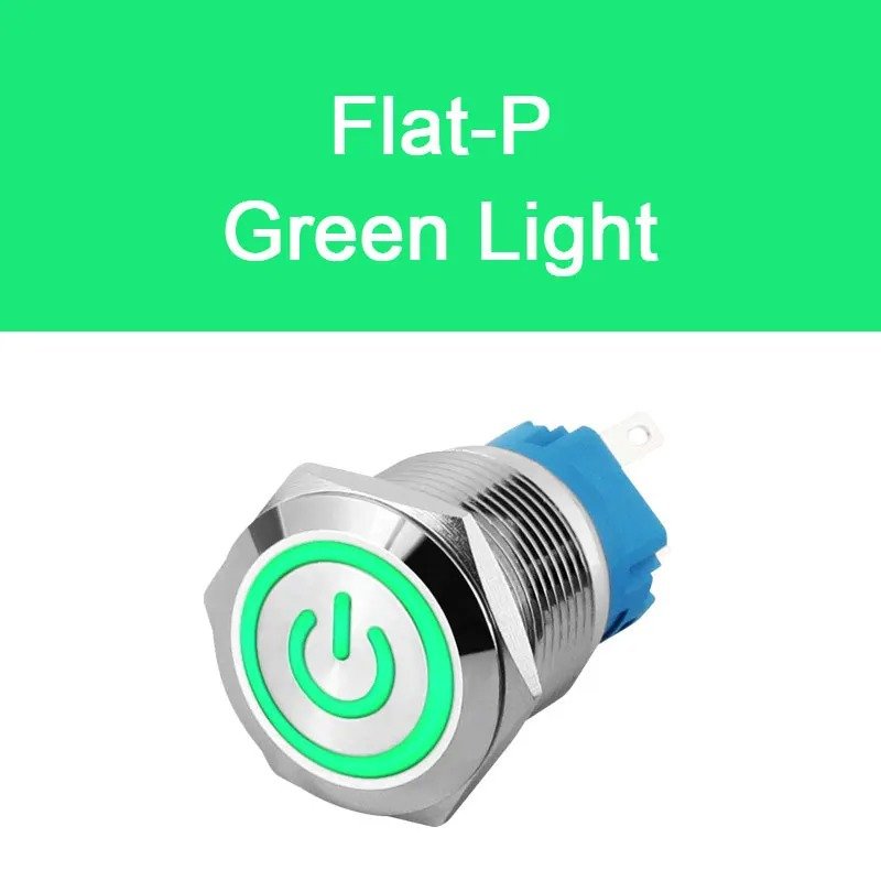 19mm Metal Push Button Switch - 3/6/12/24/110/220/230V Momentary or Latching On Off Switch 304 stainless steel - Image 13