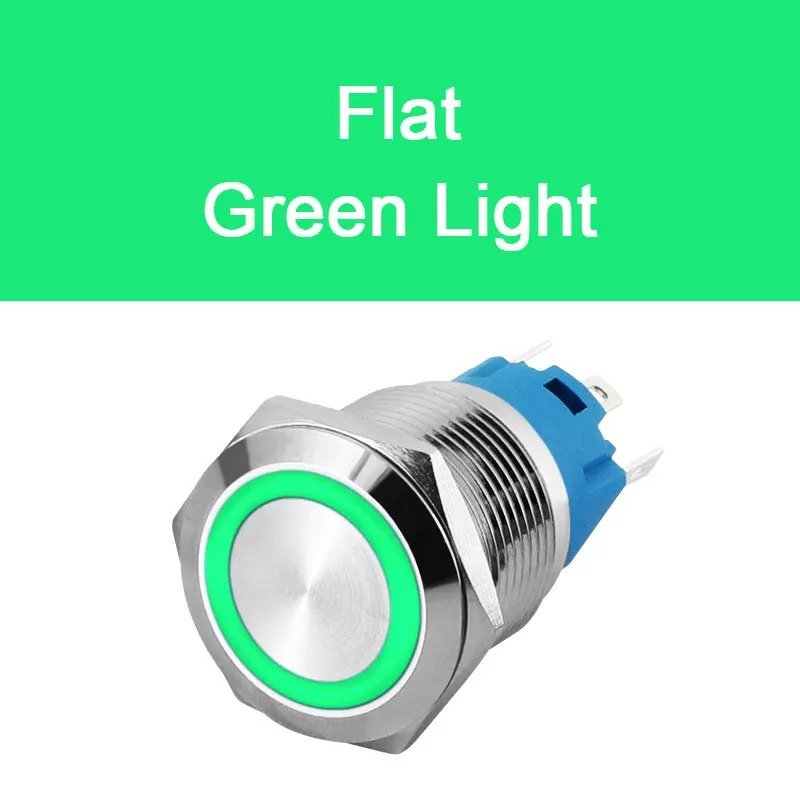 19mm Metal Push Button Switch - 3/6/12/24/110/220/230V Momentary or Latching On Off Switch 304 stainless steel - Image 12