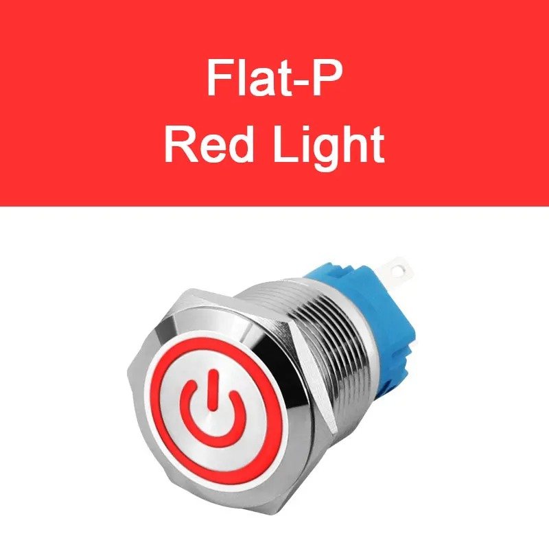 19mm Metal Push Button Switch - 3/6/12/24/110/220/230V Momentary or Latching On Off Switch 304 stainless steel - Image 11