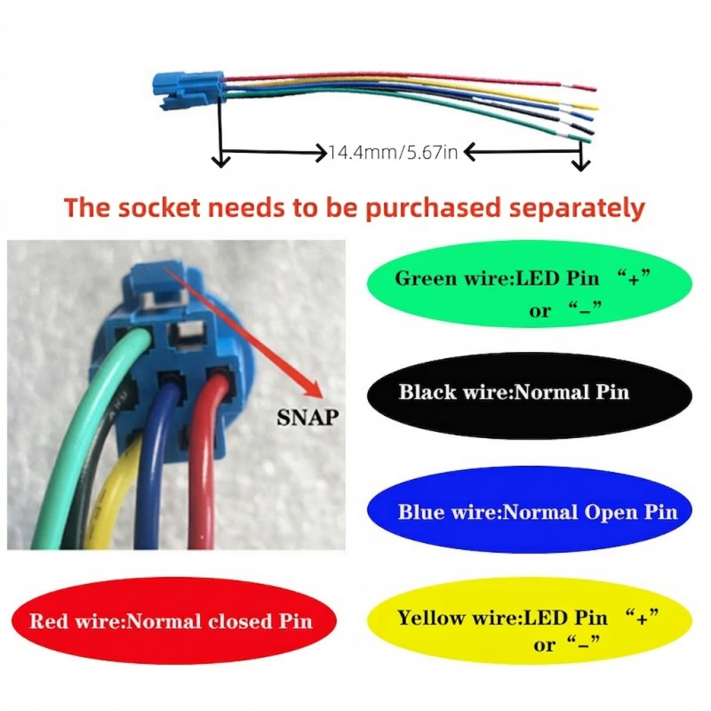 16mm Metal Push Button Switch - 3/6/12/24/110/220/230V Momentary or Latching On Off Switch 304 stainless steel - Image 5
