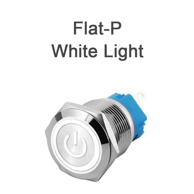 19mm Metal Push Button Switch - 3/6/12/24/110/220/230V Momentary or Latching On Off Switch 304 stainless steel - Image 9