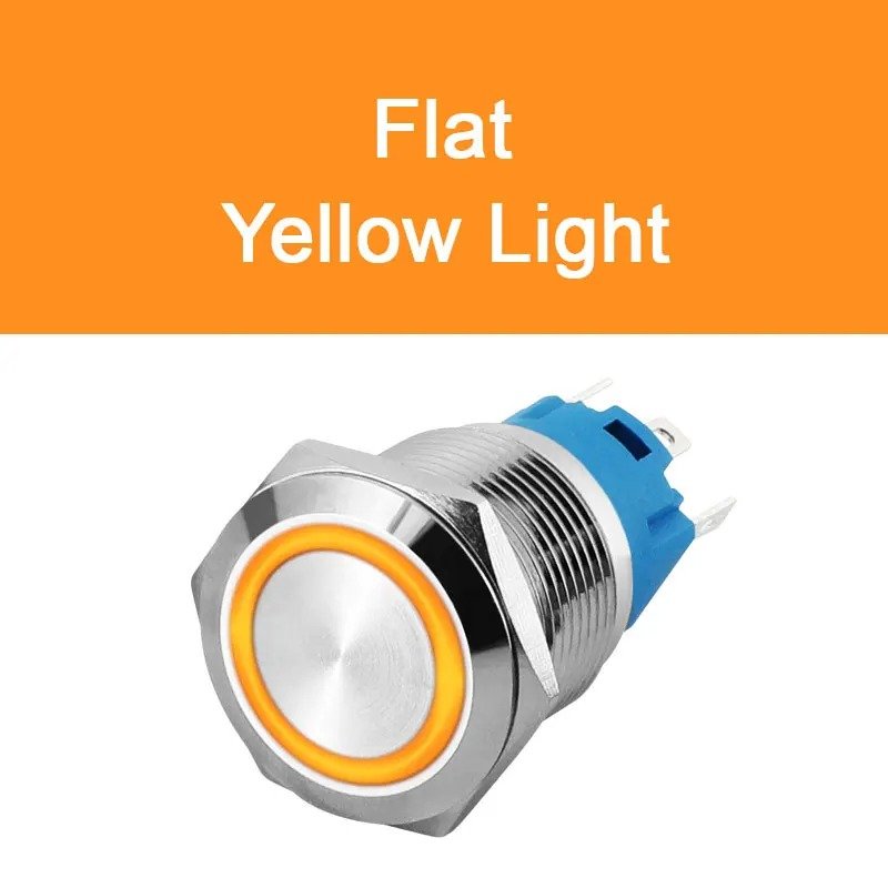 19mm Metal Push Button Switch - 3/6/12/24/110/220/230V Momentary or Latching On Off Switch 304 stainless steel - Image 6