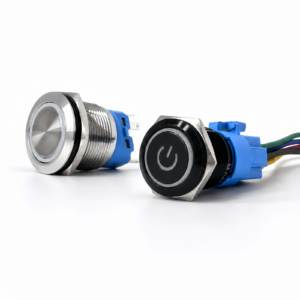 16mm 19mm 22mm metal push button switch with connector