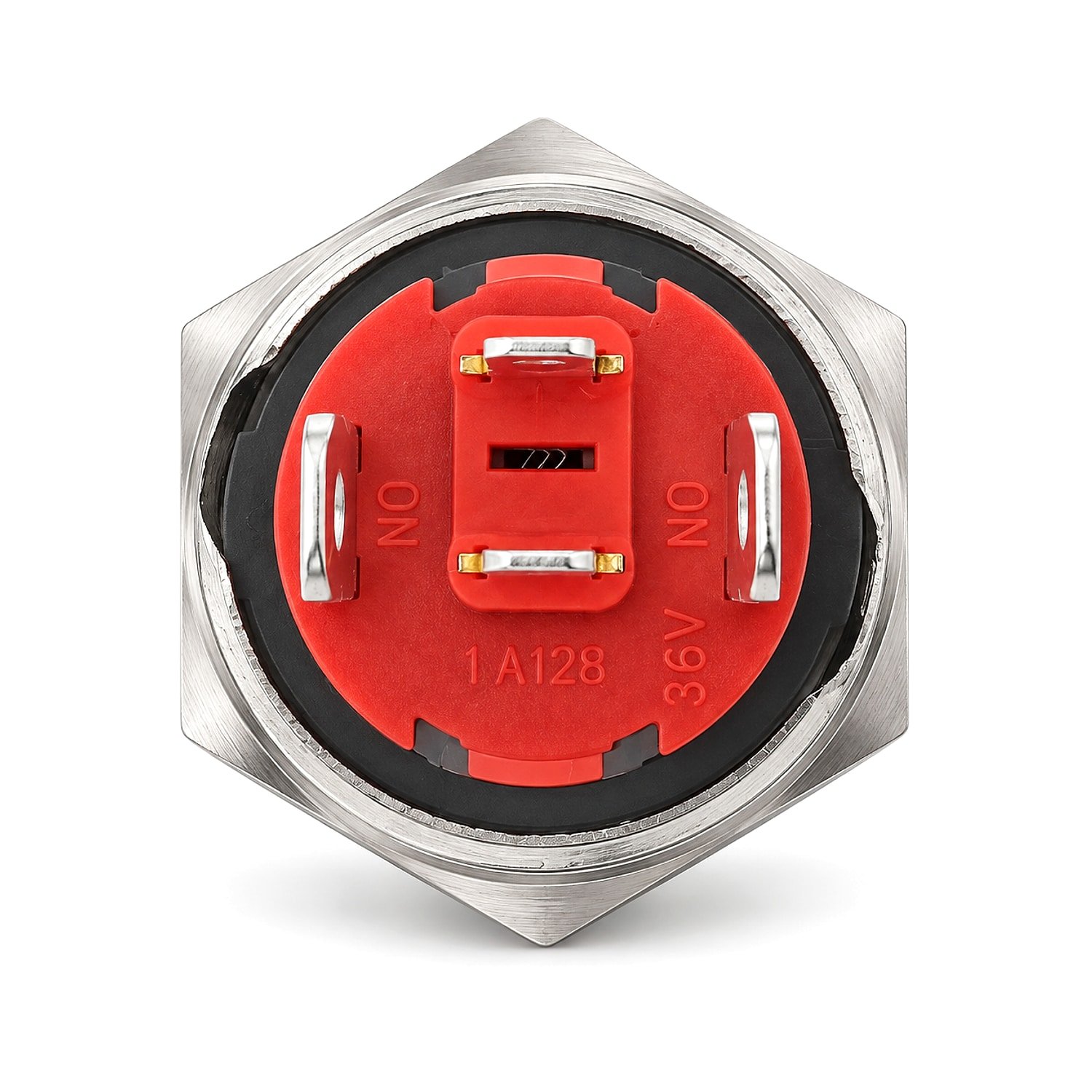 short body button switch for compact equipment panels