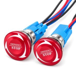 emergency stop push button switch 16mm 19mm 22mm mushroom head