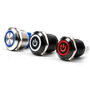 screw terminal metal push button switch 12mm 16mm 19mm 22mm